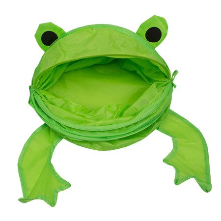 Pojemnik do przechowywania zabawek, prania, kosz tekstylny Zielony M-25-05 żaba
