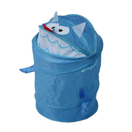 Pojemnik do przechowywania zabawek, prania, kosz tekstylny niebieski M-27-05 potwór
