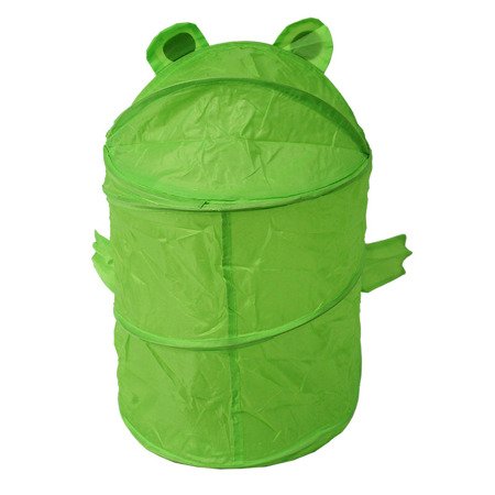 Pojemnik do przechowywania zabawek, prania, kosz tekstylny zielony M-27-02 żaba