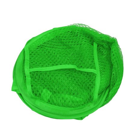 Pojemnik tekstylny z siatki z rączkami do przechowywania zabawek zielony M-24-01