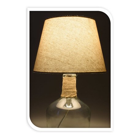 Przezroczysta lampa retro szklana do sypialni salonu z abażurem - NB3600000