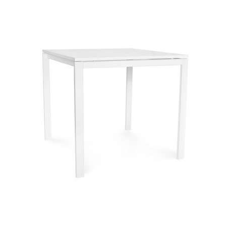 Stolik kwadratowy stół kuchenny do jadalni MDF nowoczesny biały 80 x 80 cm S303KW1