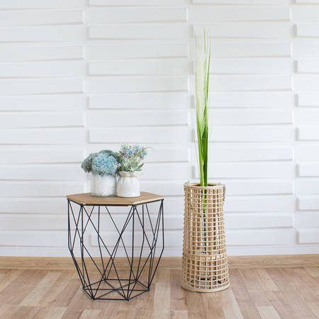 Sztuczna trawa dekoracyjna pampasowa roślina do salonu źdźbło pęk gałązka trawy jasno biała DFS016-3