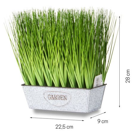 Sztuczna trawa pionowa w donicy Grass 28 cm I TR-GRMP-028-I