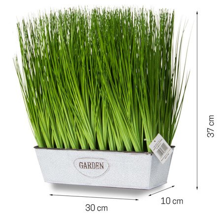 Sztuczna trawa pionowa w donicy Grass 37 cm  I TR-GRMP-037-I