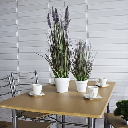Sztuczna trawa roślina lawenda w doniczce ozdobna dekoracyjna do salonu kuchni fioletowa TR-LAV-076-II