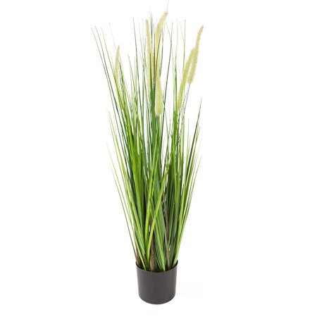 Sztuczna trawa roślina w doniczce do salonu Dogtail 90 cm - II zielona TR-DOG-090-II