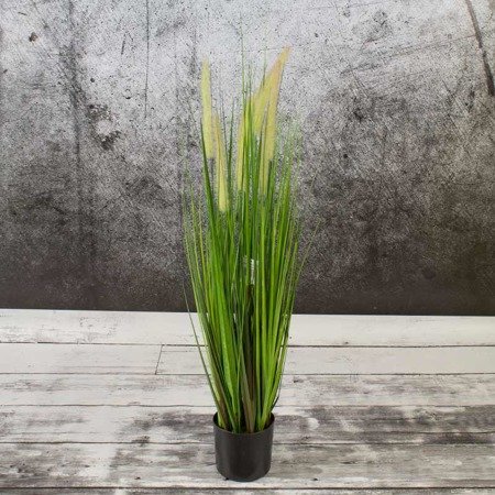 Sztuczna trawa roślina w doniczce do salonu Dogtail 90 cm - II zielona TR-DOG-090-II