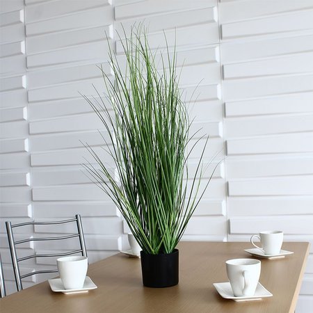 Sztuczna trawa roślina w doniczce ozdobna dekoracyjna do salonu kuchni zielona TR-CUR-069-I