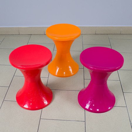 Taboret dziecięcy krzesełko dla dziecka plastikowe pomarańczowy UC824013-02