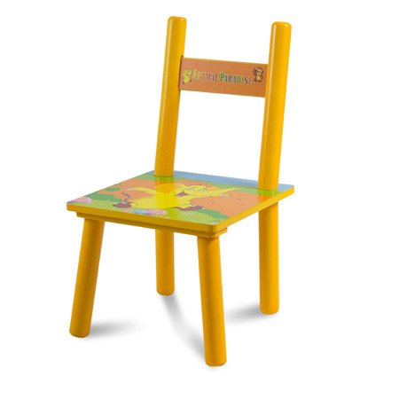 Zestaw dziecięcy stół + krzesła z drewna meble dziecięce pomarańczowy UC121430