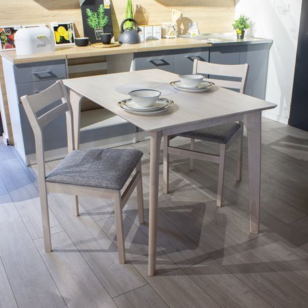 Zestaw kuchenny stół + 4 krzesła do jadalni kuchni nowoczesny drewniany X020 120x75 cm