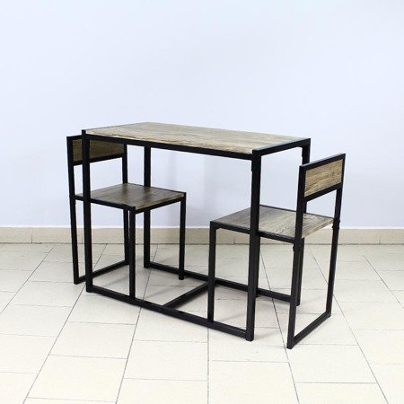 Zestaw stół + 2 krzesła kuchenny do jadalni kuchni nowoczesny Oliwkowy brąz X072
