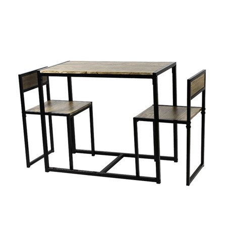 Zestaw stół + 2 krzesła kuchenny do jadalni kuchni nowoczesny Oliwkowy brąz X072