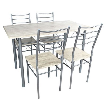 Zestaw stół + 4 krzesła kuchenny do jadalni kuchni nowoczesny X103 110cm x 70cm