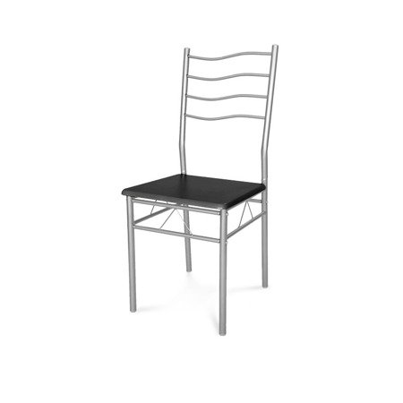 Zestaw stół + 4 krzesła kuchenny do jadalni kuchni nowoczesny czarny X001B