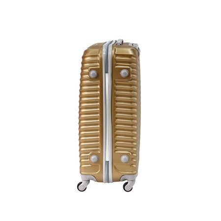 Zestaw walizek podróżnych Mila z kółkami i uchwytem ABS-53 komplet 3 szt. 20/24/28 cali z ABS-u - złote WK53G