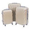 Komplet walizek podróżnych na kółkach z wyciąganą rączką  ABS 20/24/28 UC03004-16 złote
